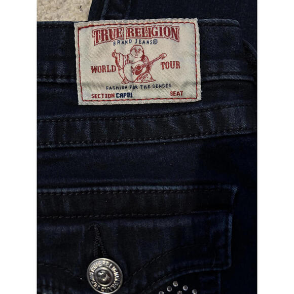 FLASH SALE! Vintage/Y2K True Religion Women's Jeans with Rhinestones - Picture 6 of 9